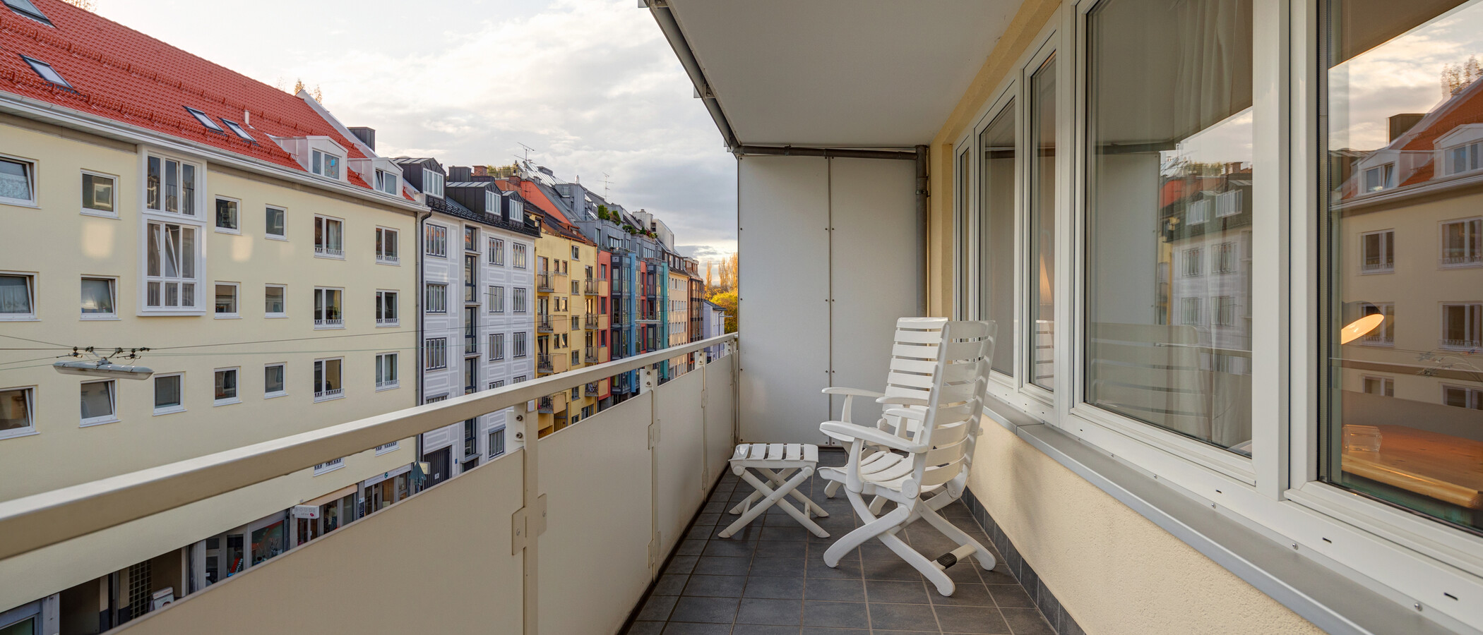 マンション München Schwabing (links der Leopoldstraße) 03 ベランダ 11895