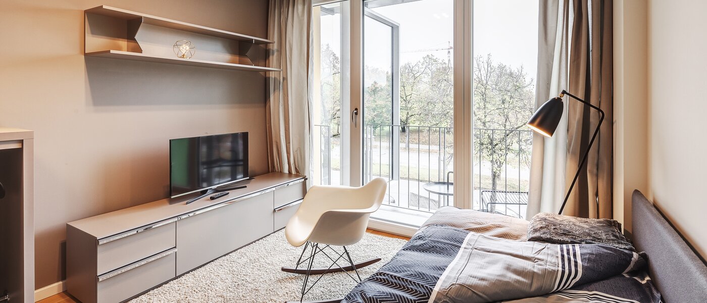 アパルトマン München Schwabing-West (rund um den Hohenzollernplatz) 02 リビングエリア 11899