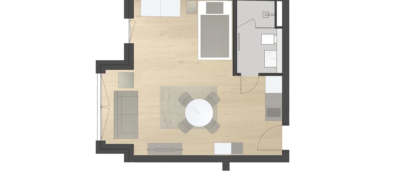 アパルトマン München Milbertshofen 01 見取り図 11965