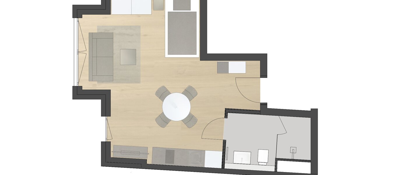 アパルトマン München Milbertshofen 01 見取り図 11972