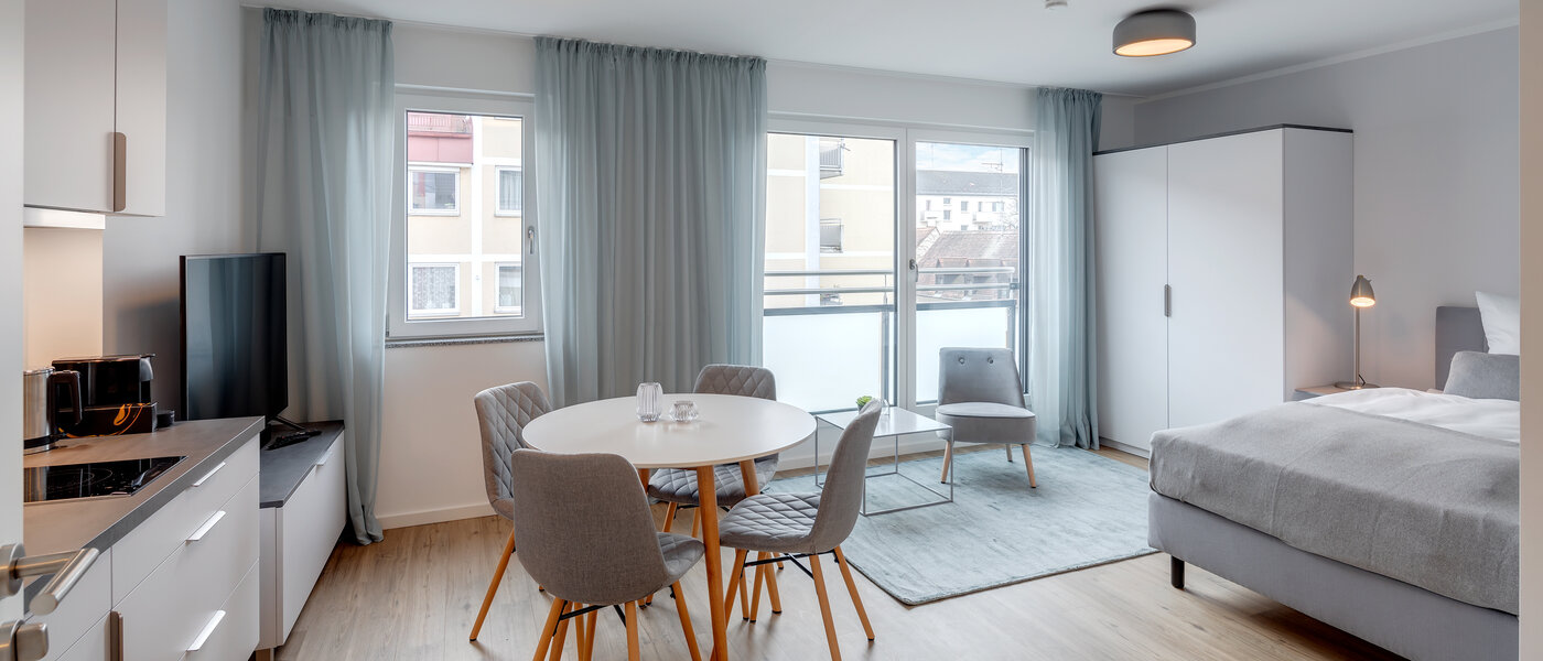 アパルトマン München Milbertshofen 01 リビングエリア 11976