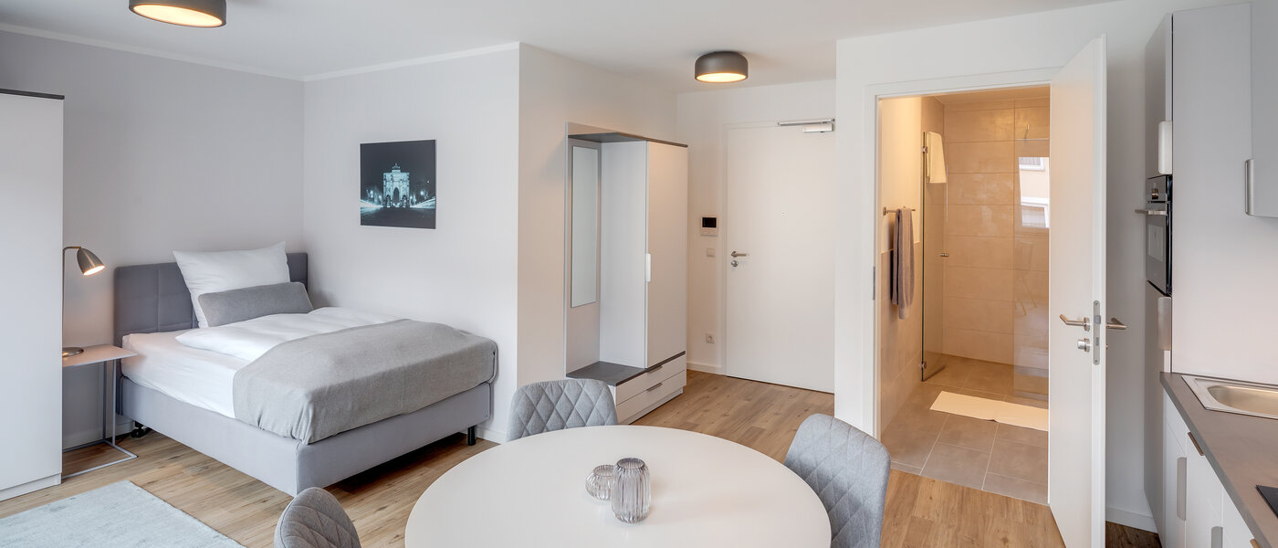 アパルトマン München Milbertshofen 02 リビングエリア 11976