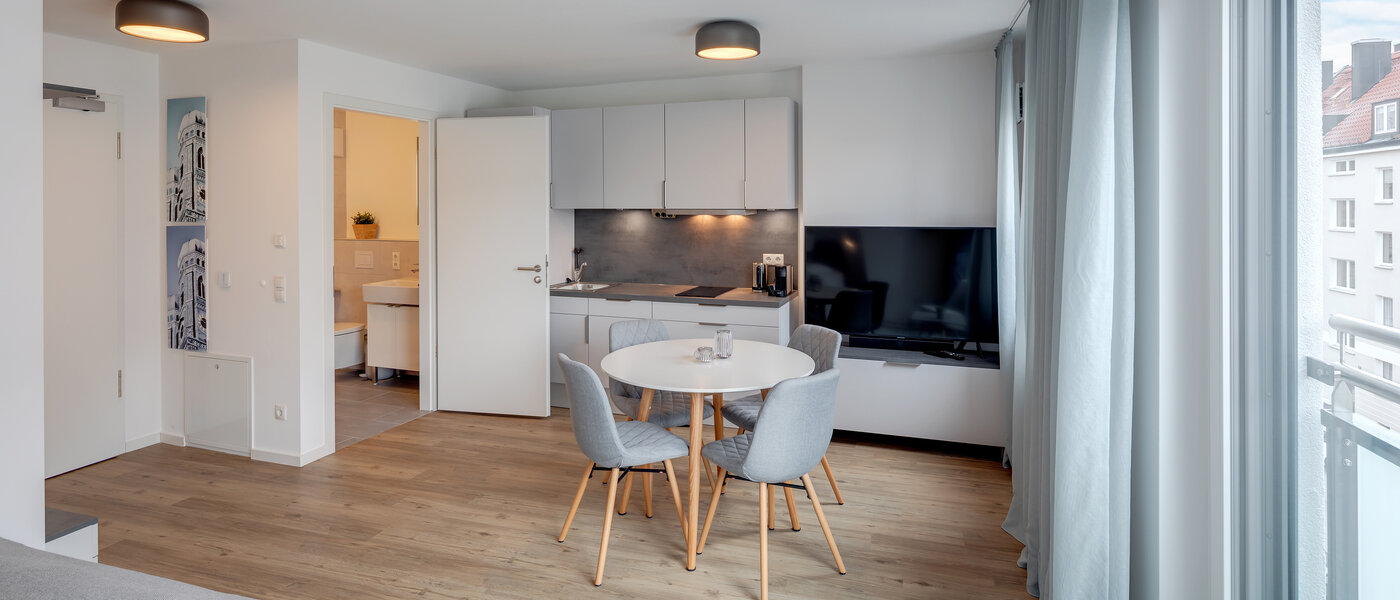 アパルトマン München Milbertshofen 03 リビングエリア 11976