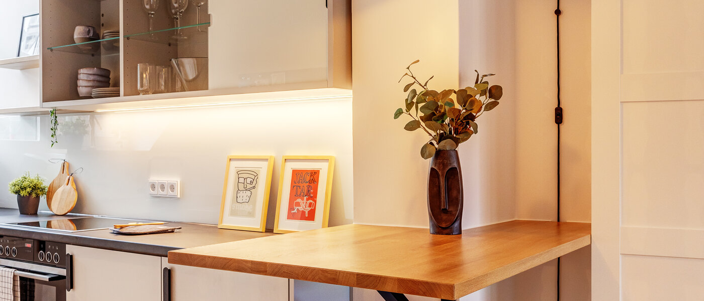 アティック・フラット（屋根裏） München Lehel 01 キッチン 12257