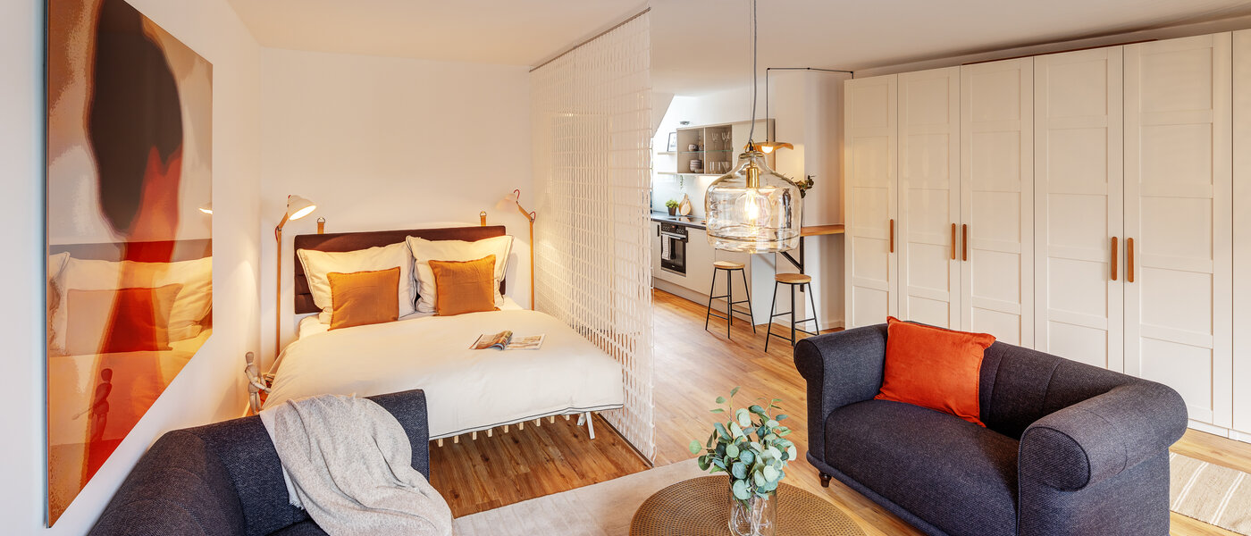 アティック・フラット（屋根裏） München Lehel 03 リビングエリア 12257