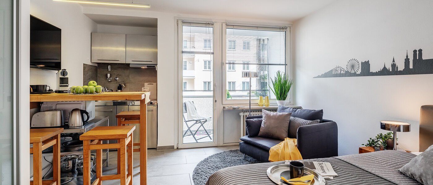 アパルトマン München Maxvorstadt 01 リビングエリア 12325