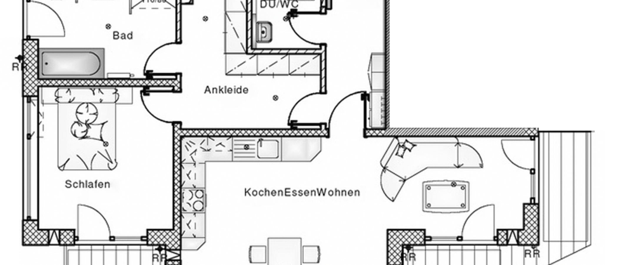 マンション München Pasing 01 見取り図 12344