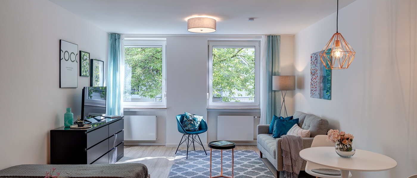 マンション München Schwabing-West (rund um den Hohenzollernplatz) 01 リビングエリア 12352