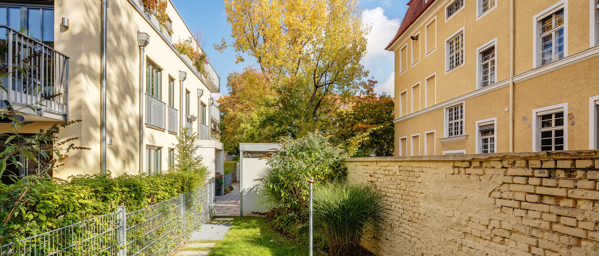 庭付き住宅 München Schwabing (rechts der Leopoldstraße) 02 中庭向き 12380