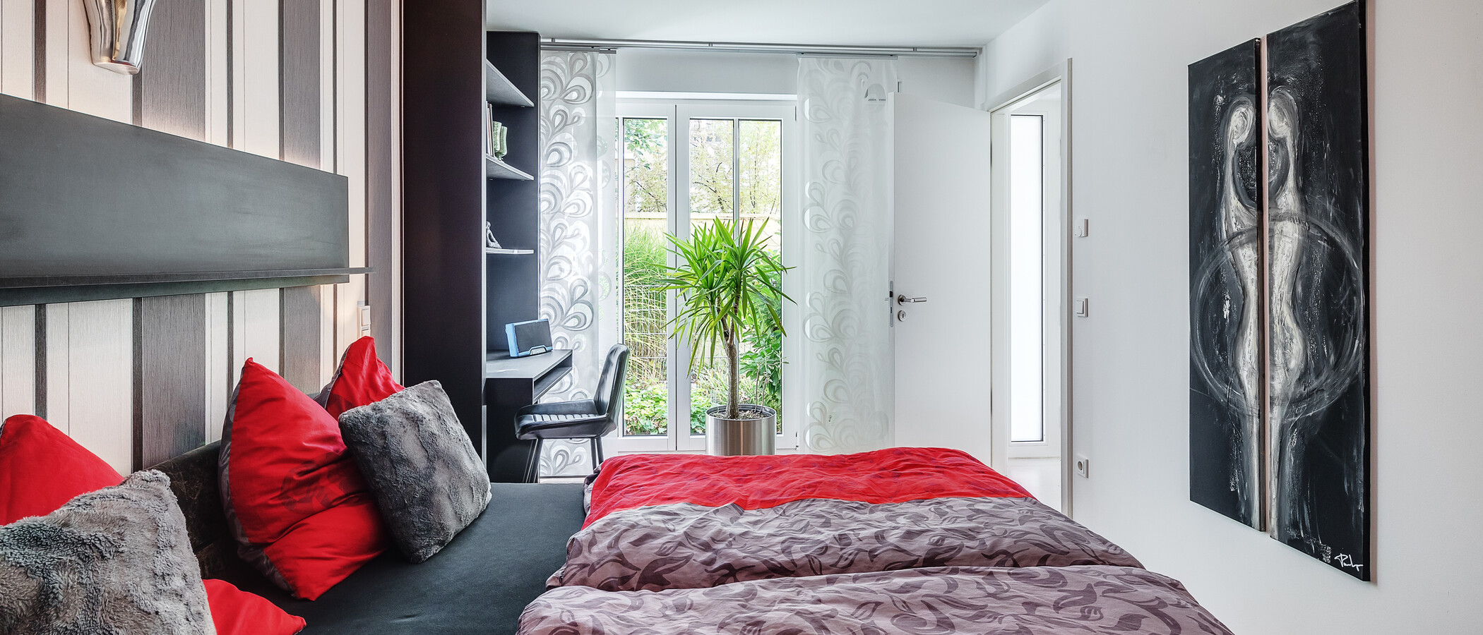 庭付き住宅 München Schwabing (rechts der Leopoldstraße) 03 寝室 12380