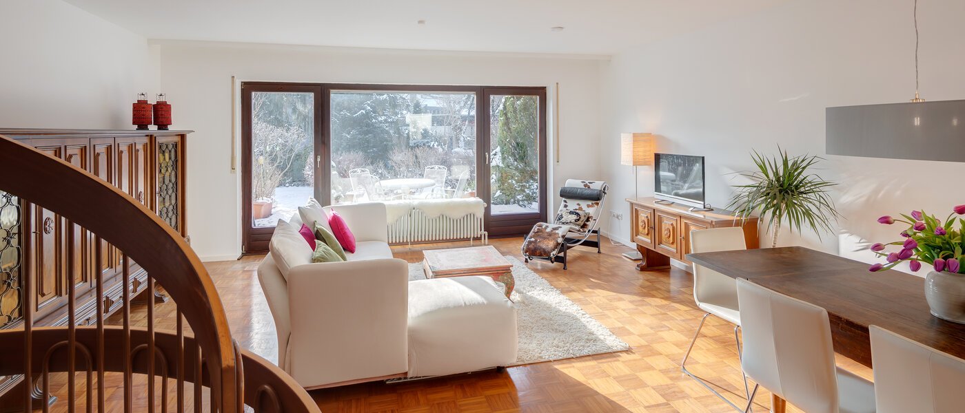 テラスハウス角住宅 München Obersendling 02 リビングエリア 12456