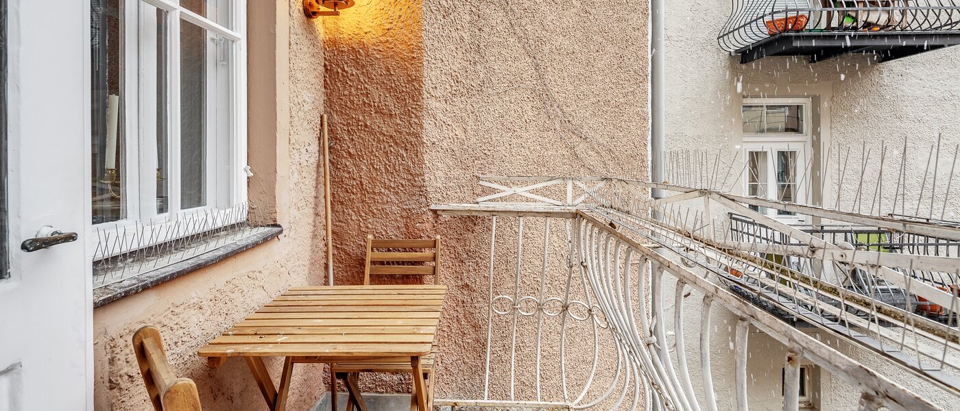 マンション München Maxvorstadt - Universitätsviertel 01 ベランダ 12491