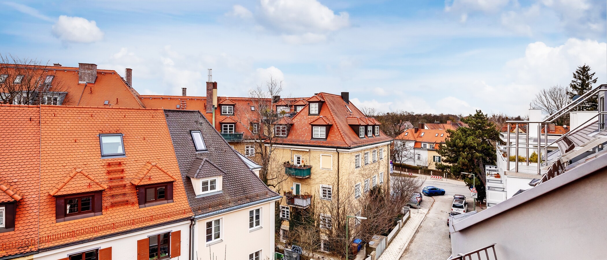 アティック・フラット（屋根裏） München Nymphenburg 04 物件からの眺め 12497