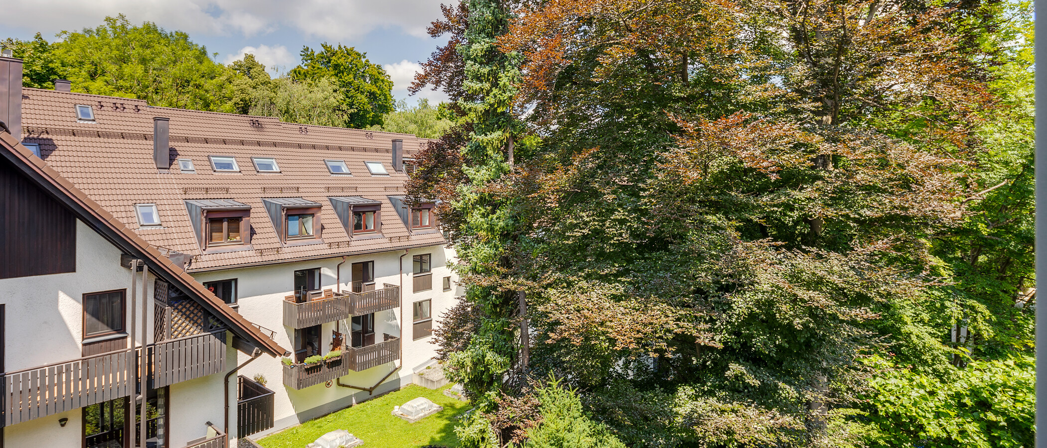 複層－回廊住宅 München Herzogpark 03 物件からの眺め 12527