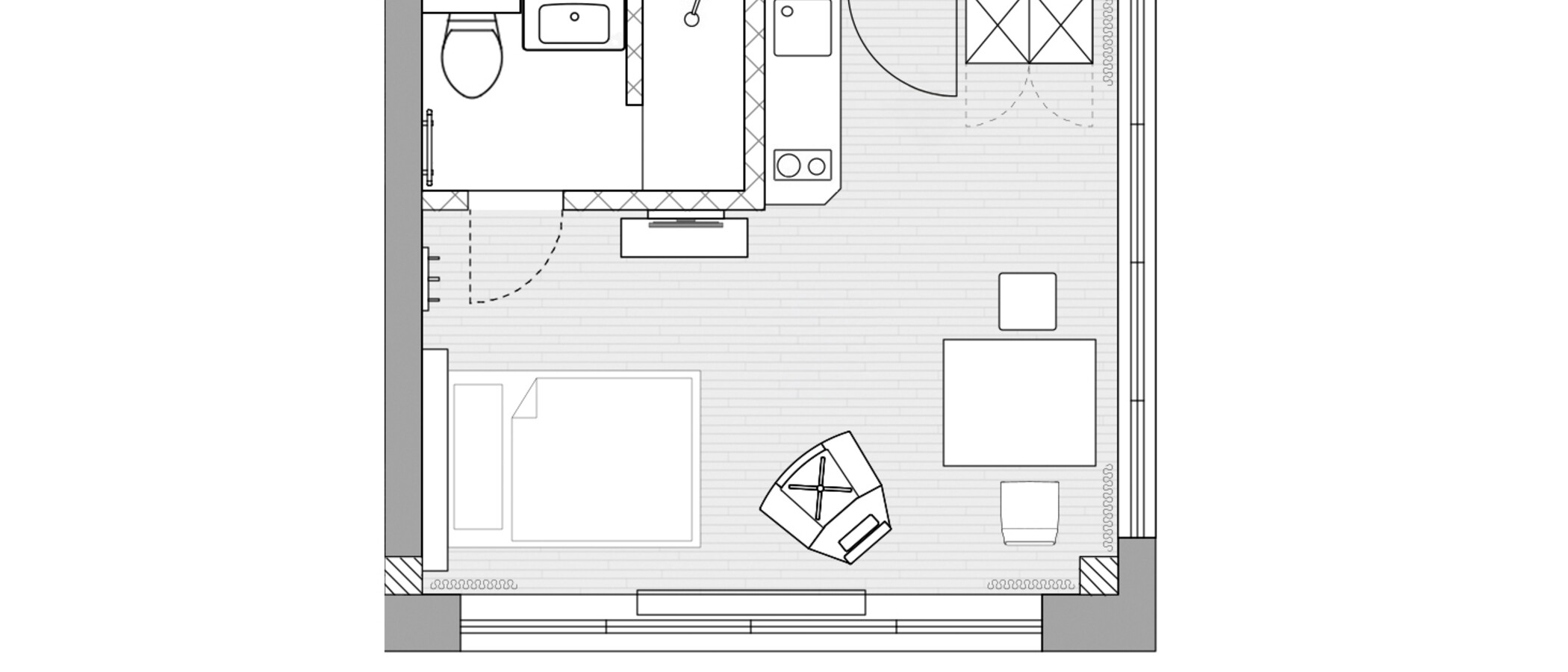 マンション Ismaning 01 見取り図 12544