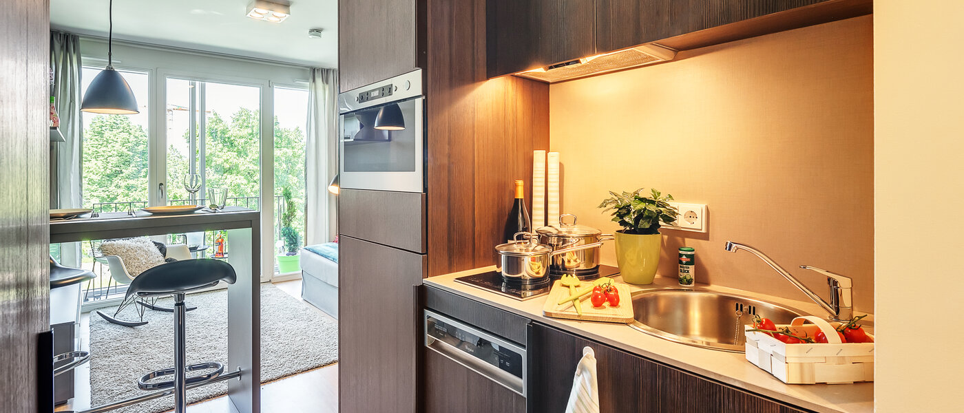 アパルトマン München Schwabing-West (rund um den Hohenzollernplatz) 02 キッチン 12583