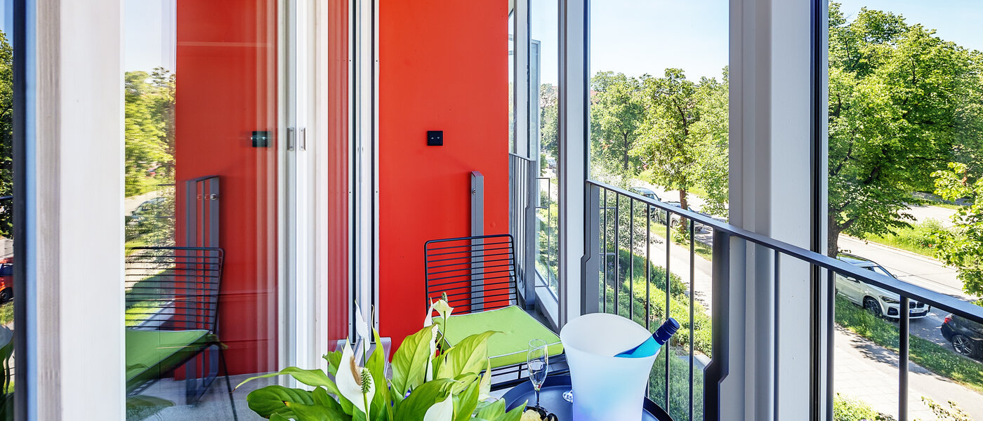 アパルトマン München Schwabing-West (rund um den Hohenzollernplatz) 01 ロッジア 12583