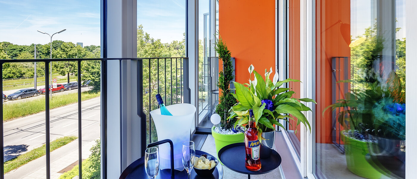 アパルトマン München Schwabing-West (rund um den Hohenzollernplatz) 02 ロッジア 12583