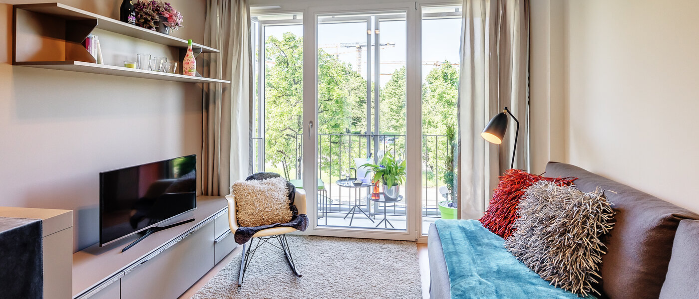 アパルトマン München Schwabing-West (rund um den Hohenzollernplatz) 02 リビングエリア 12583