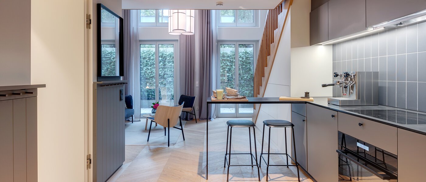 複層－回廊住宅 München Herzogpark 03 キッチン 12615