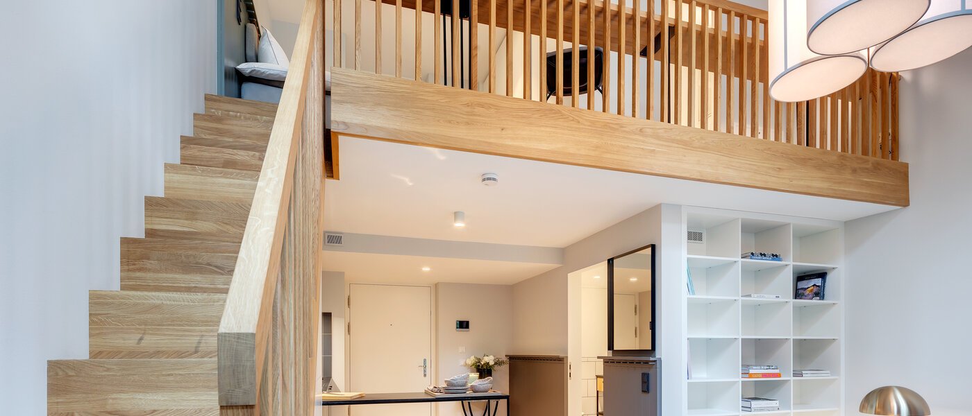 複層－回廊住宅 München Herzogpark 03 リビングエリア 12615