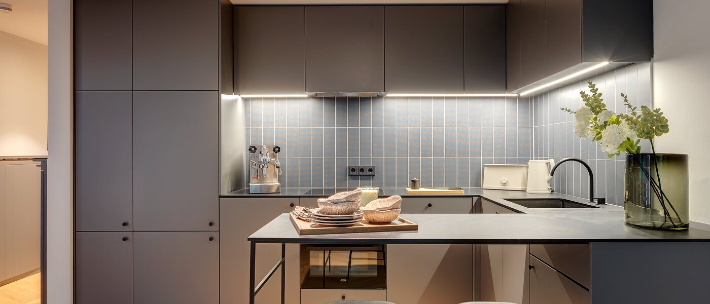 複層－回廊住宅 München Herzogpark 01 キッチン 12616