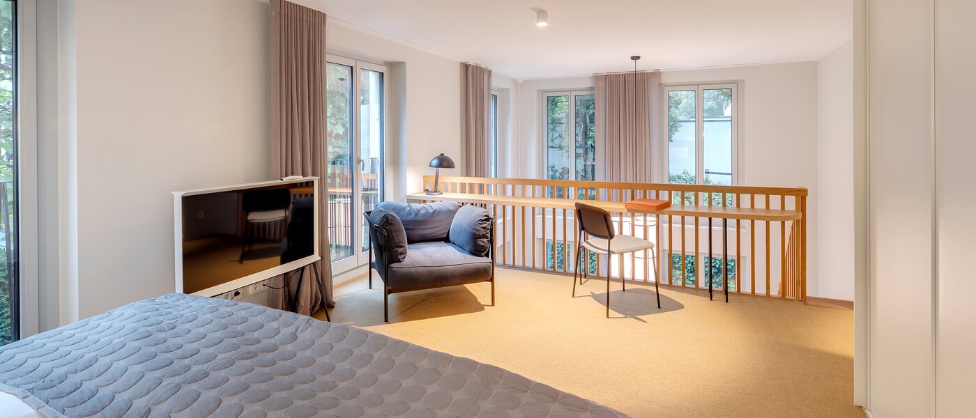 複層－回廊住宅 München Herzogpark 03 スリーピングアリア 12616