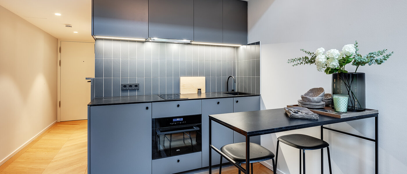 複層－回廊住宅 München Herzogpark 01 キッチン 12618