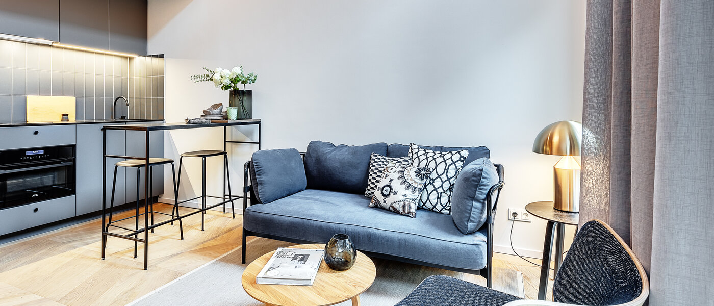 複層－回廊住宅 München Herzogpark 03 リビングエリア 12618