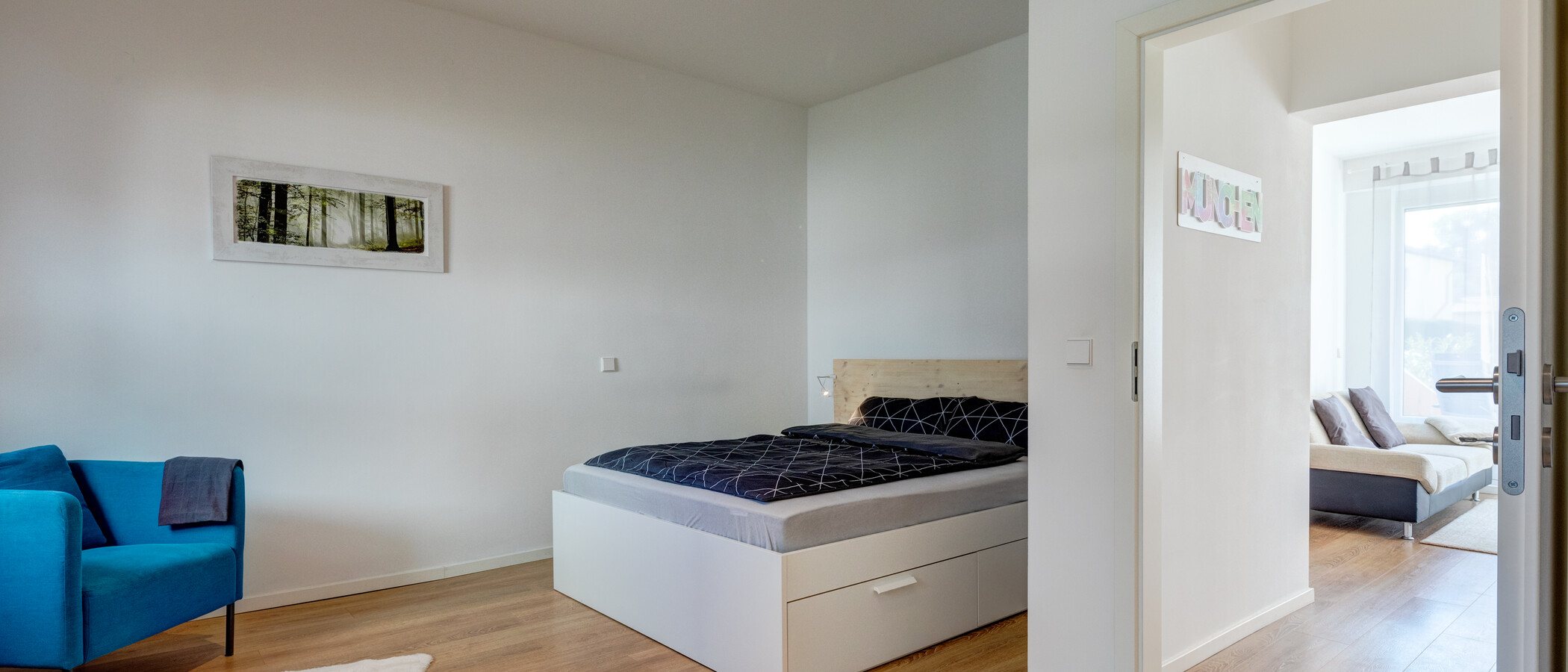 庭付き住宅 München Forstenried 01 寝室 12709