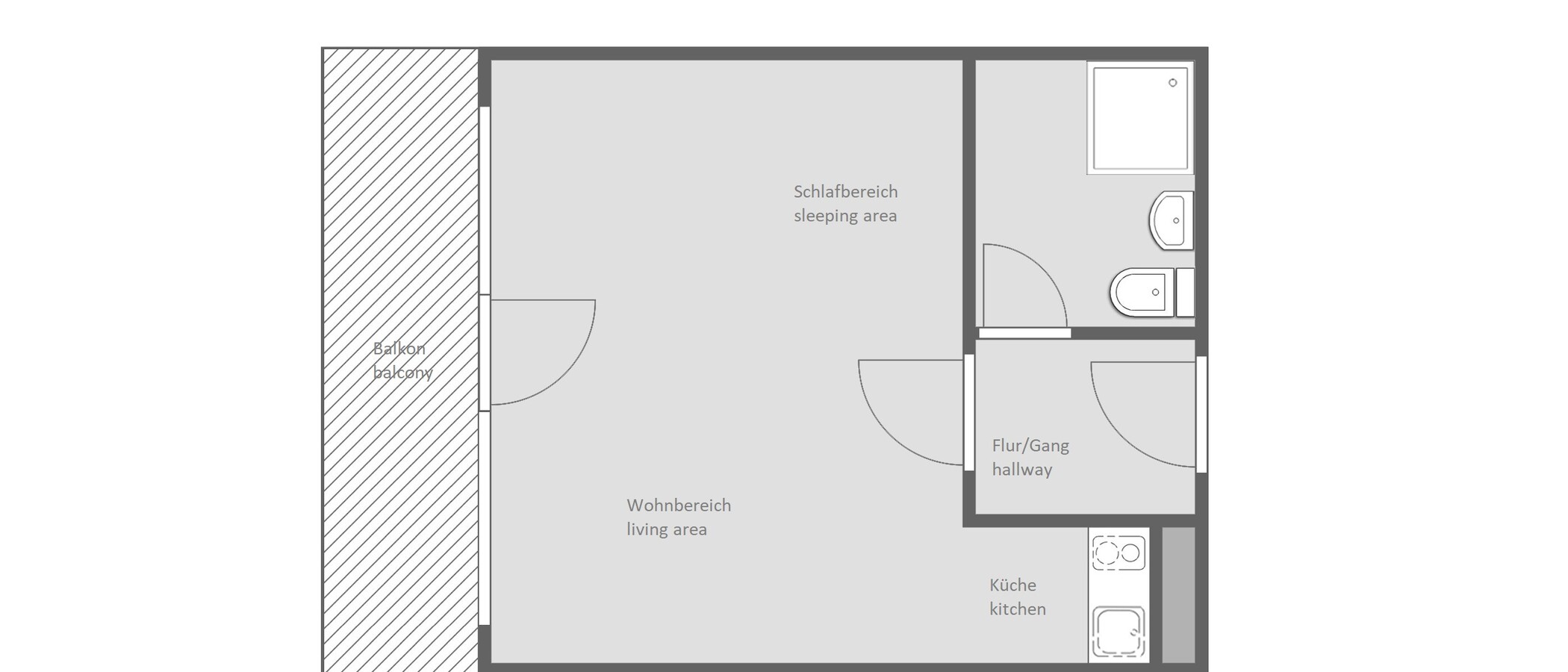 マンション München Neuhausen 01 見取り図 12838