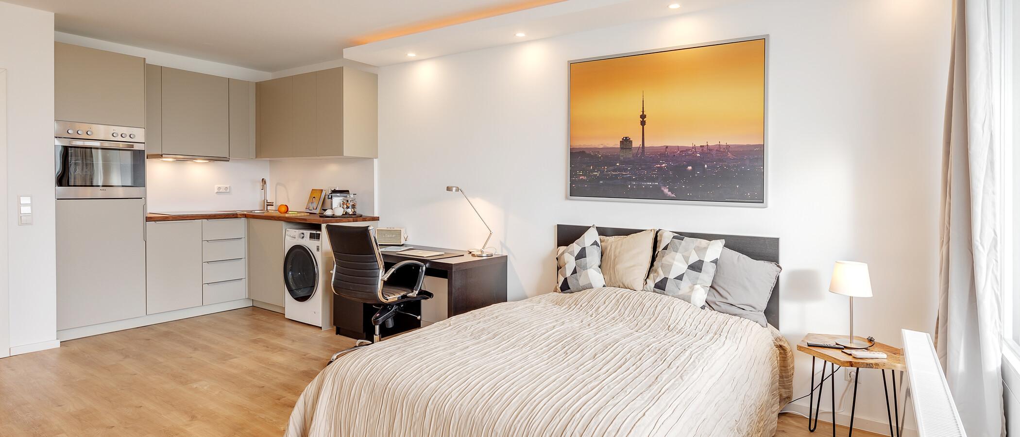 マンション München Olympiazentrum 04 リビングエリア 12868