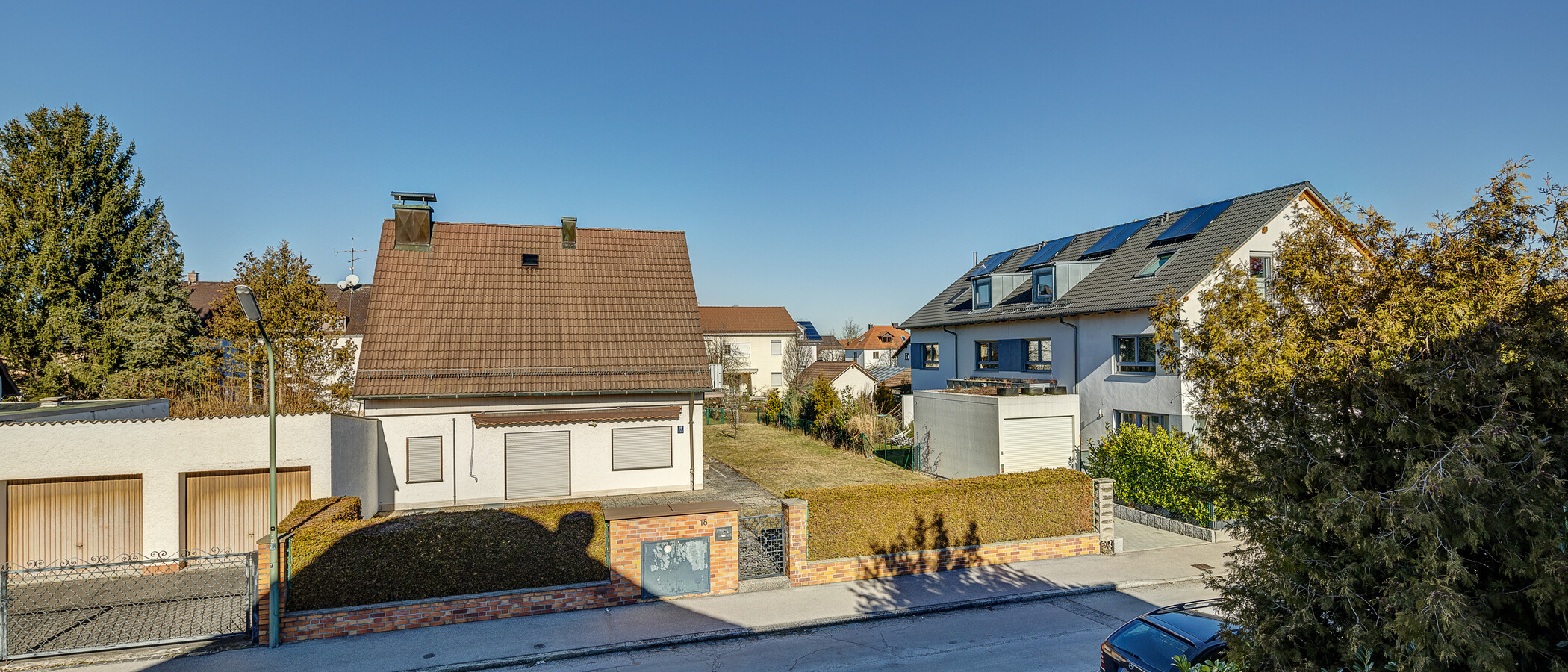 セミ・デタッチド・ハウス（一戸建てを二つに分けた家屋） München Feldmoching 04 物件からの眺め 12903