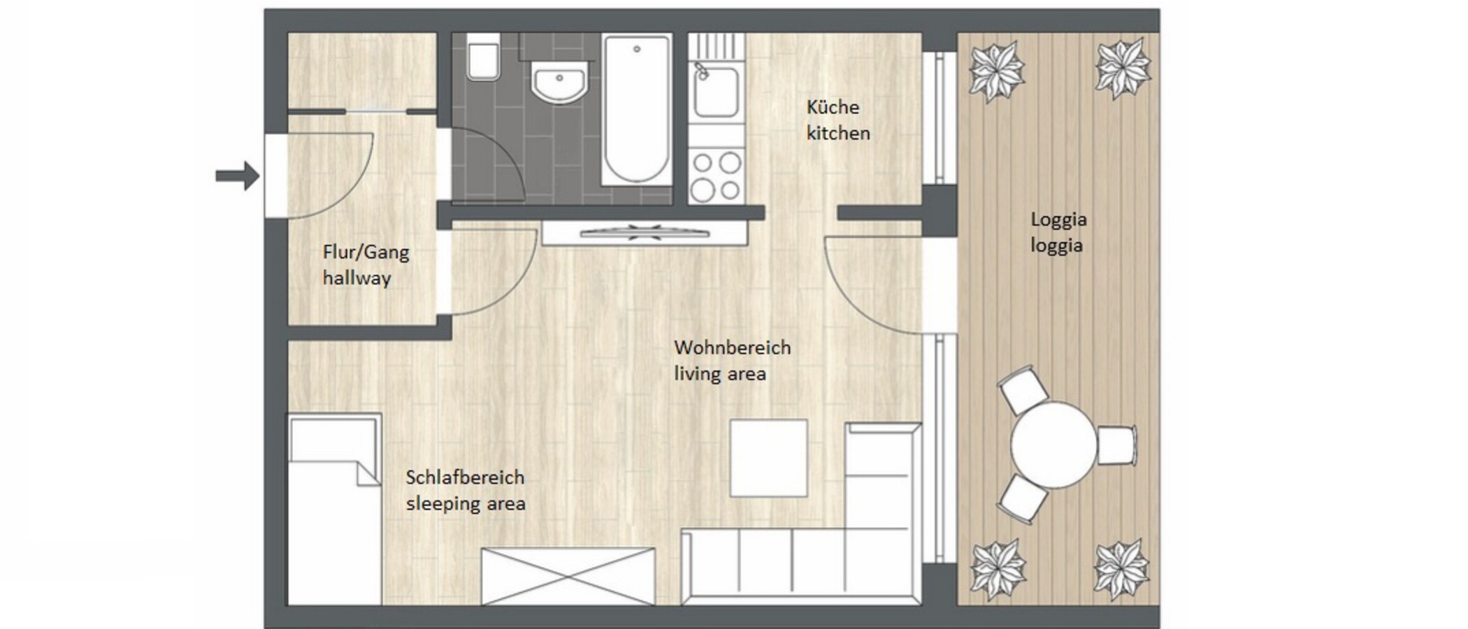 マンション Rosenheim 01 見取り図 12969
