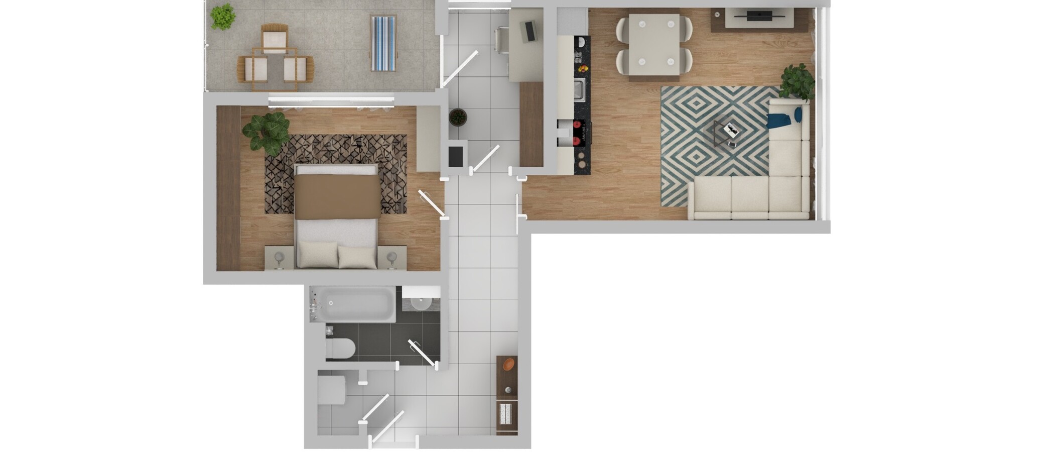 マンション München Laim 01 見取り図 12980