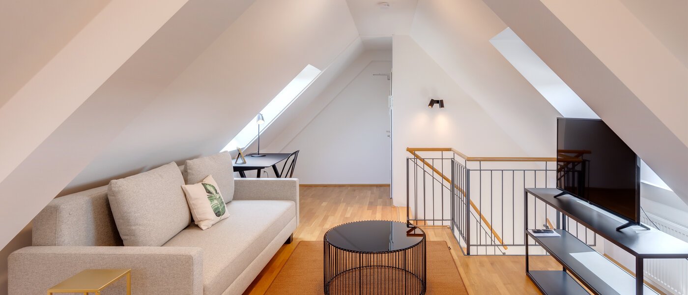 メゾネット・マンション（複数階にわたるマンション） München Haidhausen 03 リビングエリア 13031