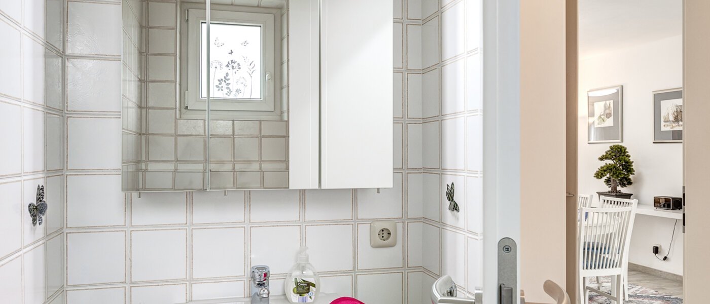 セミ・デタッチド・ハウス（一戸建てを二つに分けた家屋） Maisach 01 ゲスト用 WC 13032