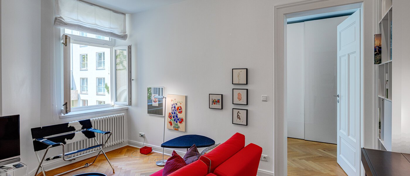 マンション München Schwabing-West (rund um den Hohenzollernplatz) 02 リビングルーム 13089