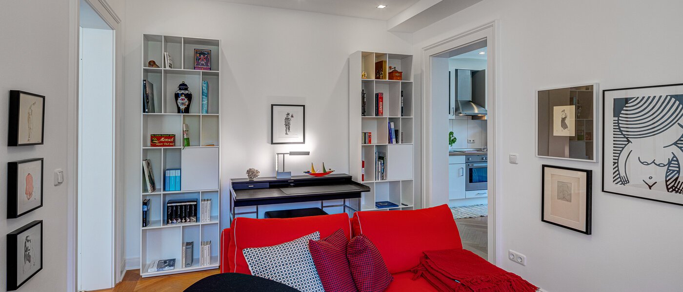 マンション München Schwabing-West (rund um den Hohenzollernplatz) 03 リビングルーム 13089