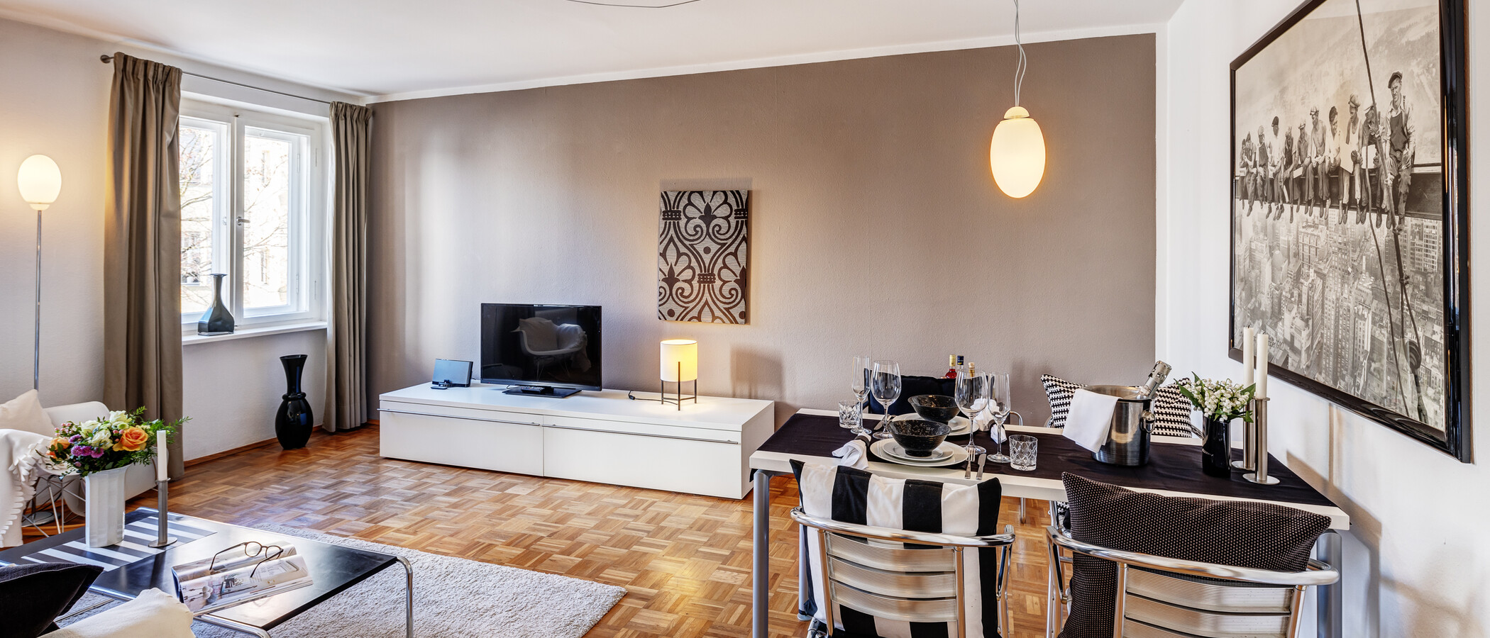 マンション München Schwabing-West (rund um den Hohenzollernplatz) 02 リビングルーム 1309