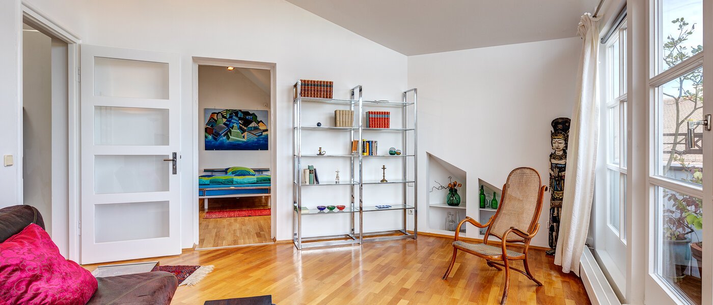 マンション München Schwabing (links der Leopoldstraße) 03 リビングルーム 13164