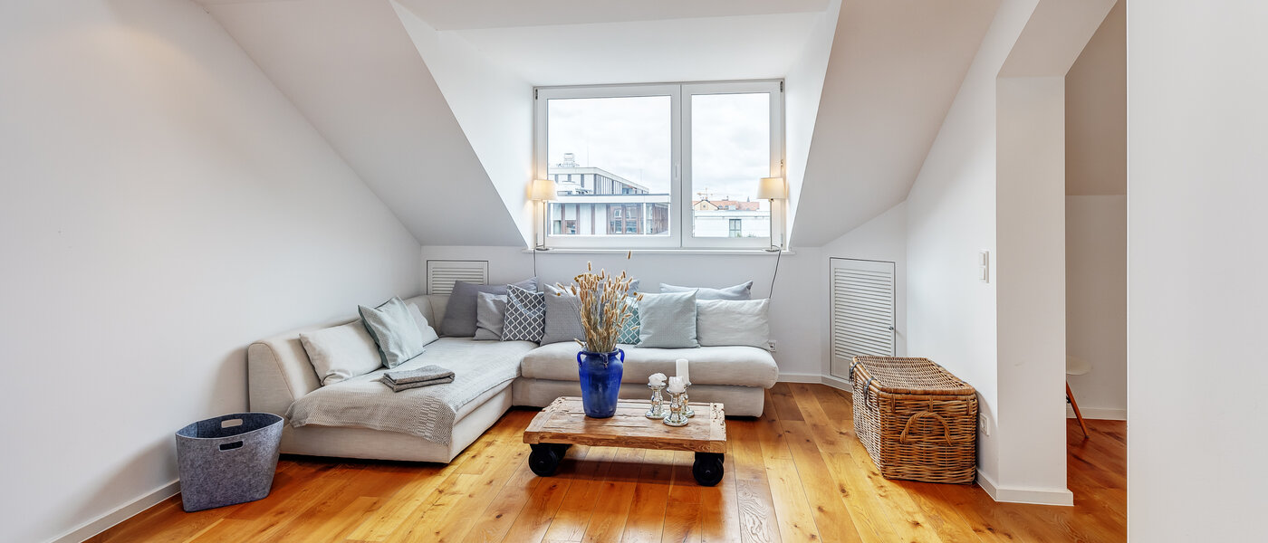 複層－回廊住宅 München Maxvorstadt - Museumsviertel 02 リビングエリア 13166