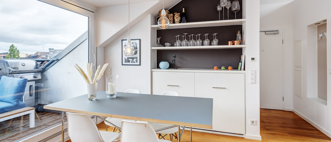 複層－回廊住宅 München Maxvorstadt - Museumsviertel 02 ダイニングエリア 13166