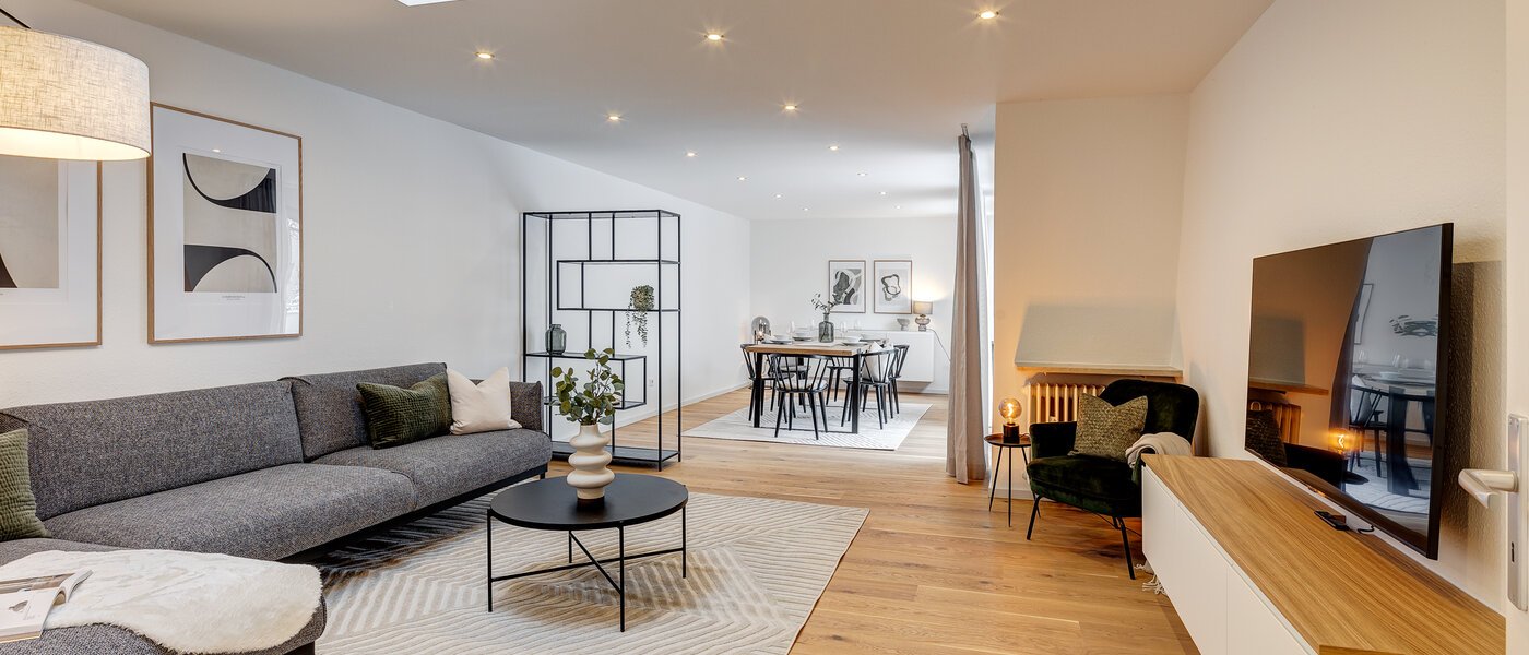 アティック・フラット（屋根裏） München Giesing 01 リビングエリア 13269