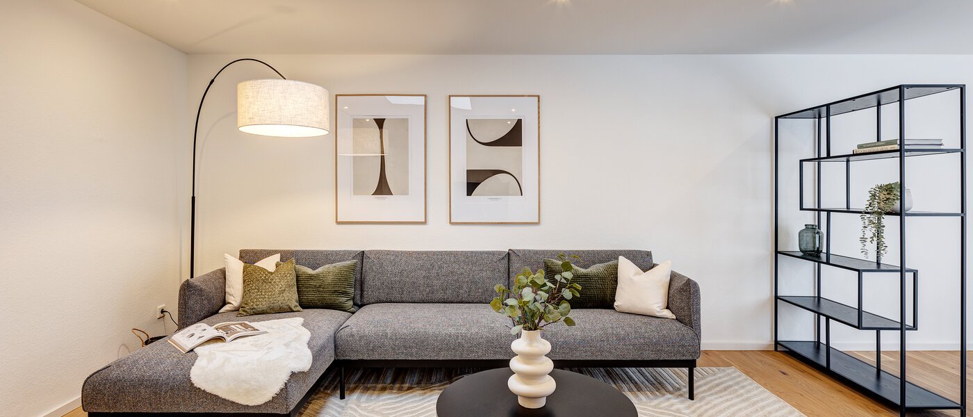 アティック・フラット（屋根裏） München Giesing 04 リビングエリア 13269