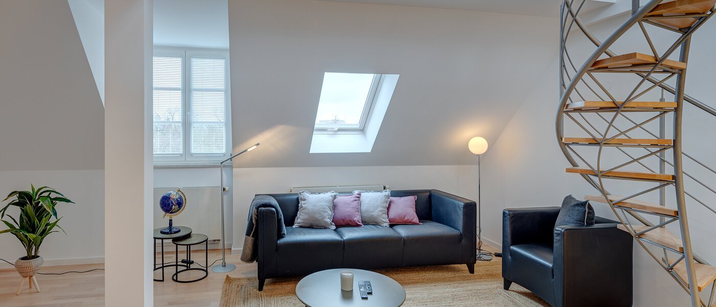 複層－回廊住宅 München Maxvorstadt 03 リビングエリア 13317