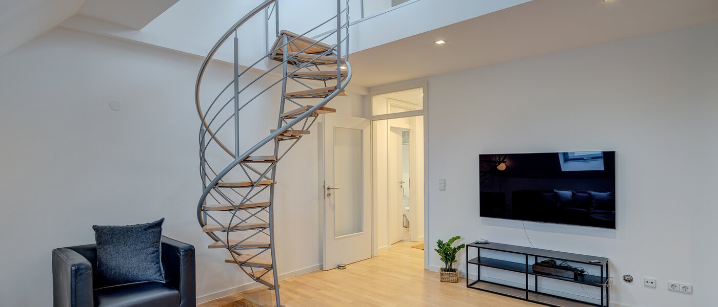 複層－回廊住宅 München Maxvorstadt 04 リビングエリア 13317