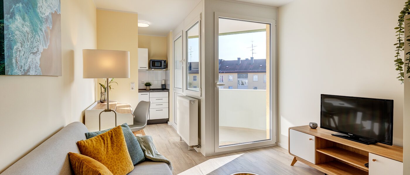 マンション München Milbertshofen 01 リビングエリア 13348