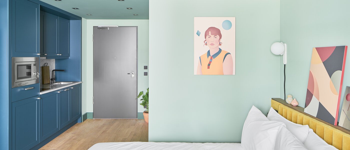 アパルトマン München Ludwigsvorstadt 04 リビングエリア 13370