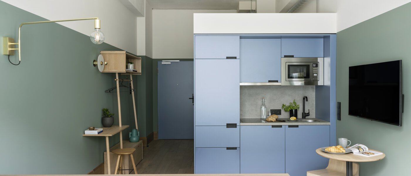 アパルトマン München Obersendling 05 リビングエリア 13393